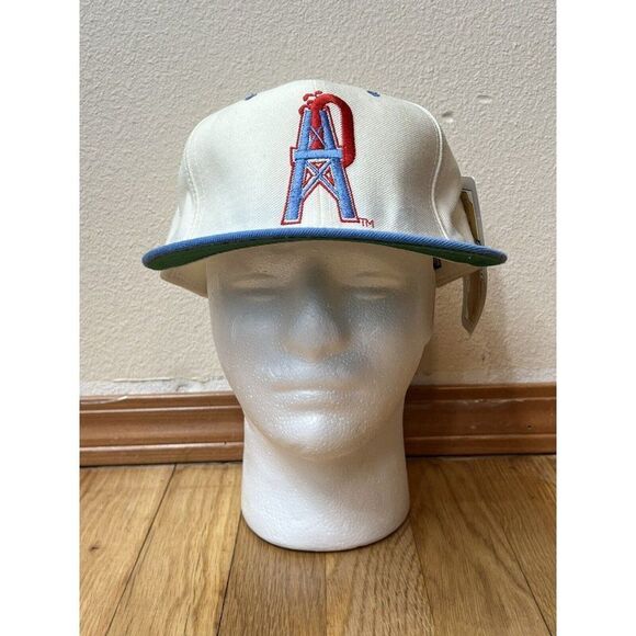 New Era 59/50 Pro Model 100% Wool Vintage Houston Oilers NFL Fitted Hat 7 3/8